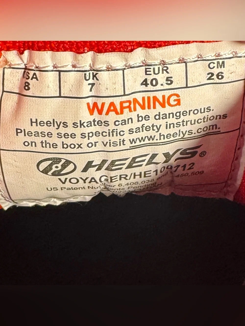 Heelys voyager red